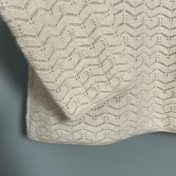 NakedCashmere Cream / Off white Mock Neck Long Sleeve Cashmere Sweater size M - Picture 4 of 11